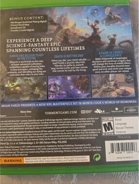 Torment: Tides of Numenera Day One Edition (Xbox One) with Map & Soundtrack